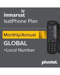 Inmarsat IsatPhone Global Monthly or Annual Postpaid Service with Local Number